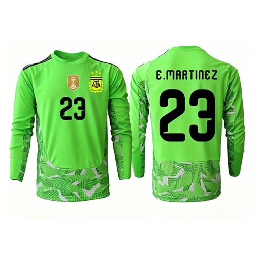 Billige Fotballdrakt Argentina Emiliano Martinez #23 Keeper Replika Bortedrakt VM 2026 Langermet Billige Fotballdrakt Argentina Emiliano Martinez #23 Keeper Replika Bortedrakt VM 2026 Langermet